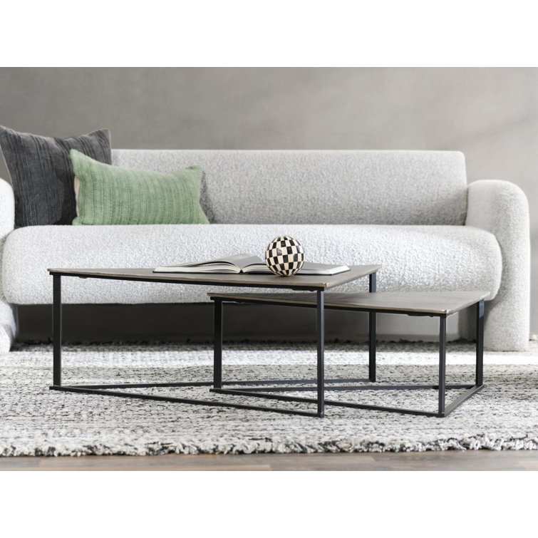Burton metal coffee table discount